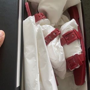 Gucci Red Chain Sandals
